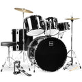 Best Choice Products 5-Piece Full Size Adult Drum Set with Cymbal Stands, Stool, Pedal, Sticks - Dark Blue Sparkle D34023