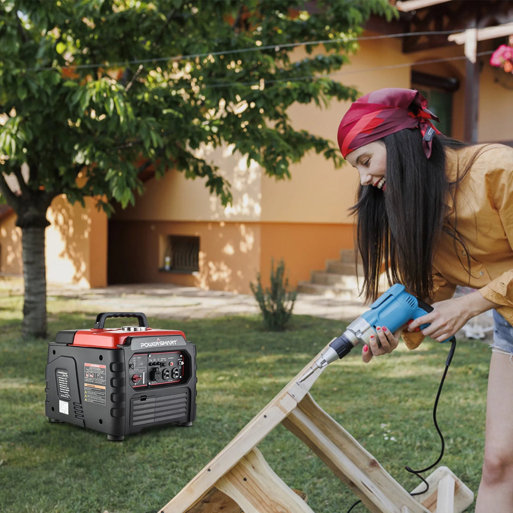 PowerSmart 1500 Watt Portable Gas Inverter Generator D47597
