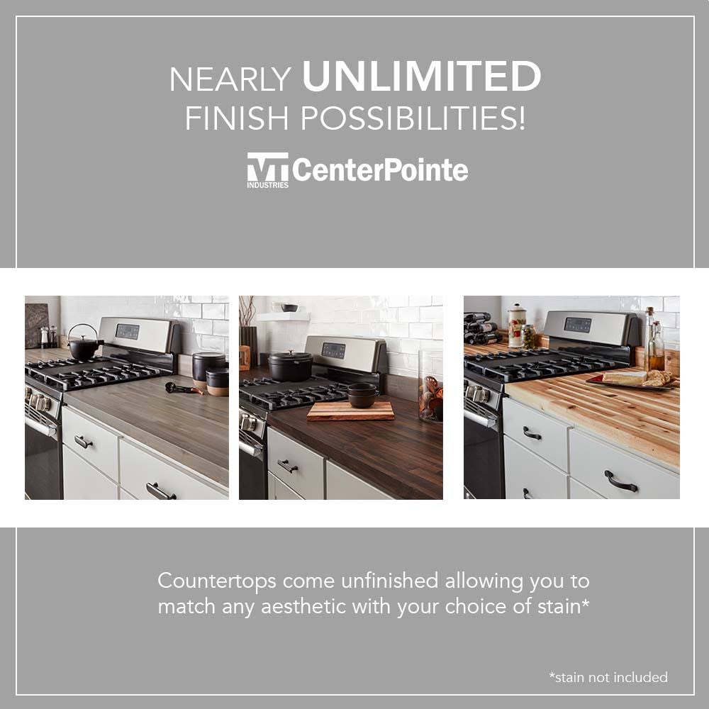 CenterPointe 8.16-ft Acacia Butcher Block Kitchen Countertop G618