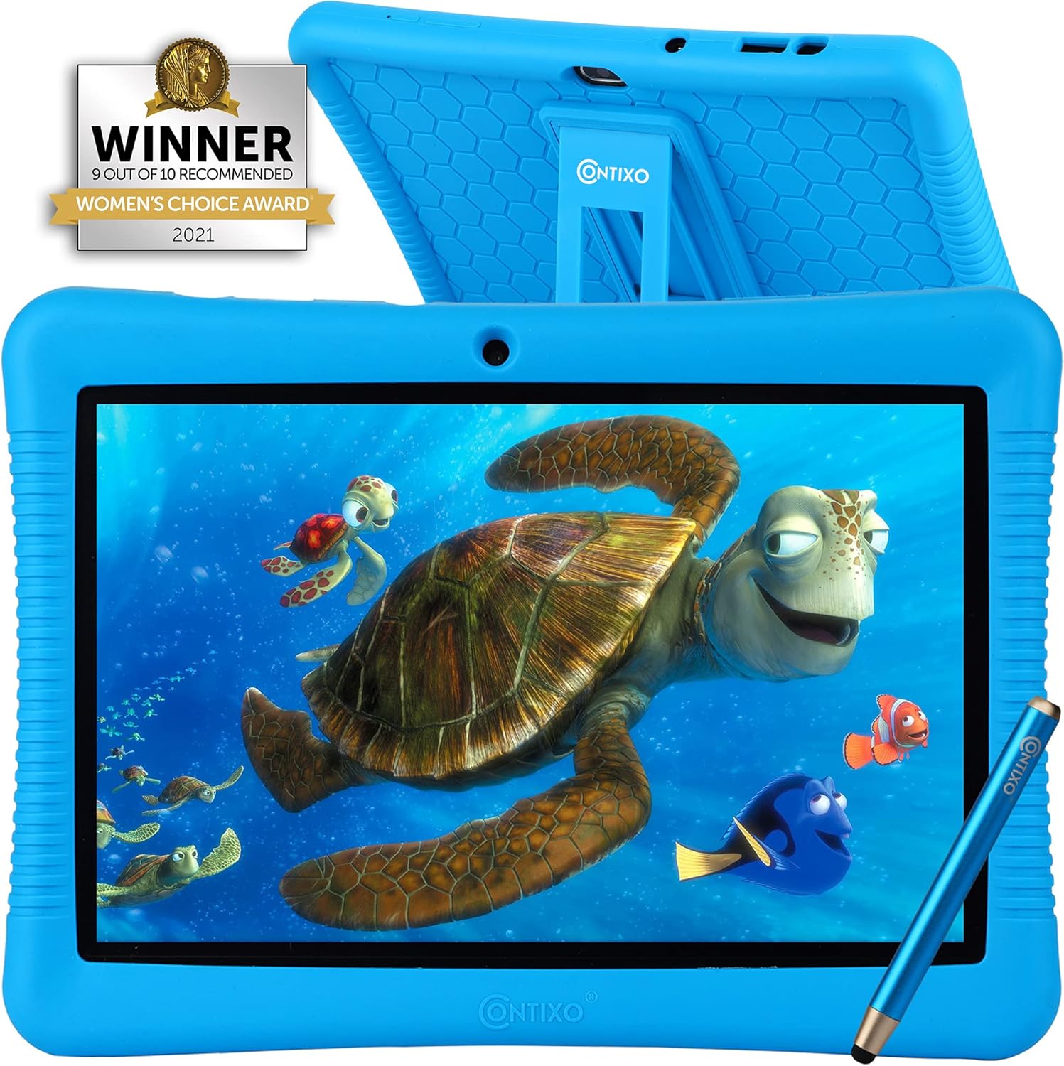 Contixo K102 Kids Tablet 10-inch HD with Camera, Parental Control, Blue S4588