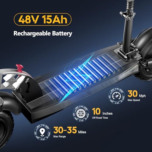 Electric Scooter for Adults, 30MPH, 35 Miles Range, Foldable with Seat H338983