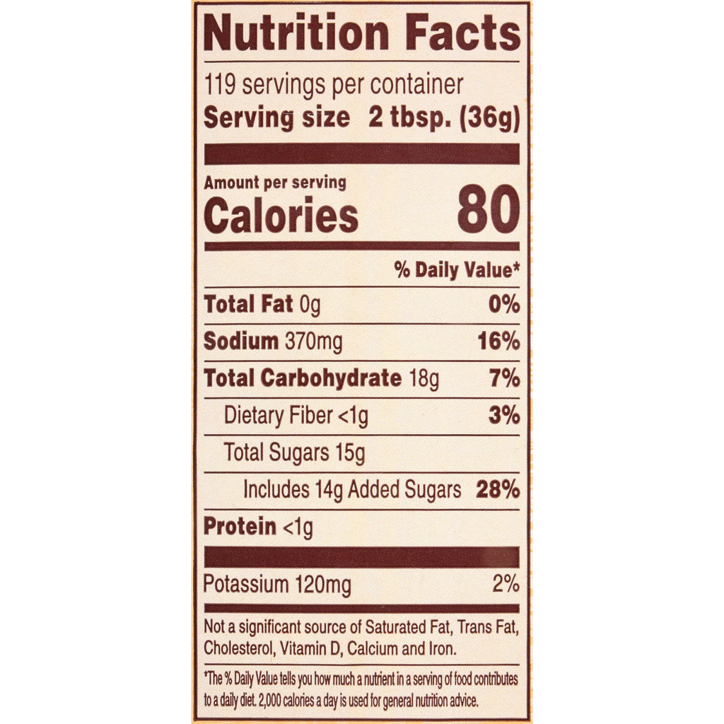 Cattlemen's Memphis Sweet BBQ Sauce, 1 gal Q892