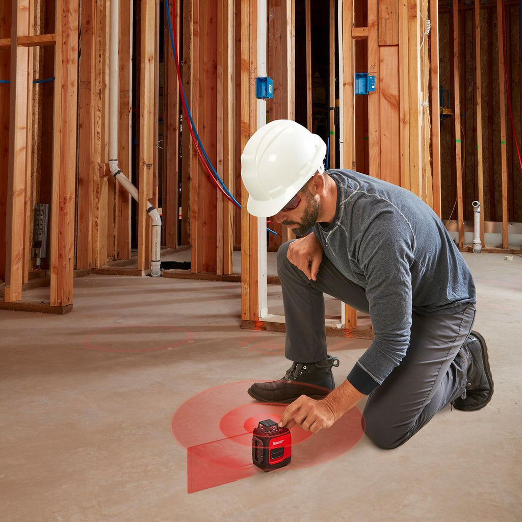 BAUER 50 ft. Self-Leveling Cross-Line Laser Level U26103