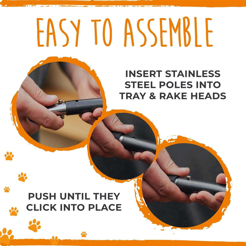 Mighty Paw Dog Pooper Scooper and Rake Set W8074