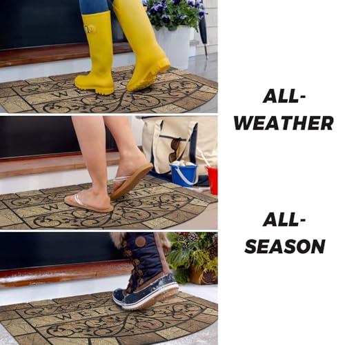 Durable Welcome Door Mats 24x36 Non-Slip Rubber Backing Outdoor Entry Mat C88828