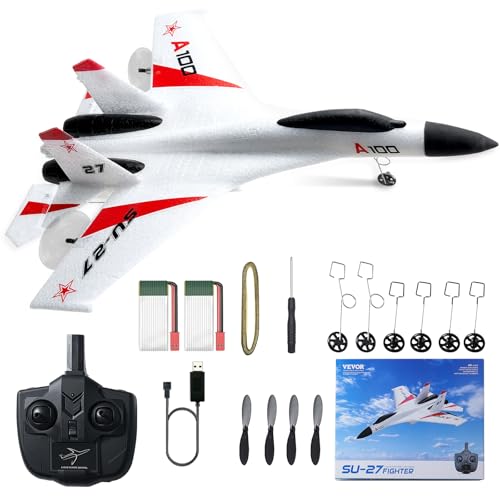 VEVOR RC Plane 2.4GHz 4 Channel T28 Trainer Aircraft with 6-Axis Gyro W54614