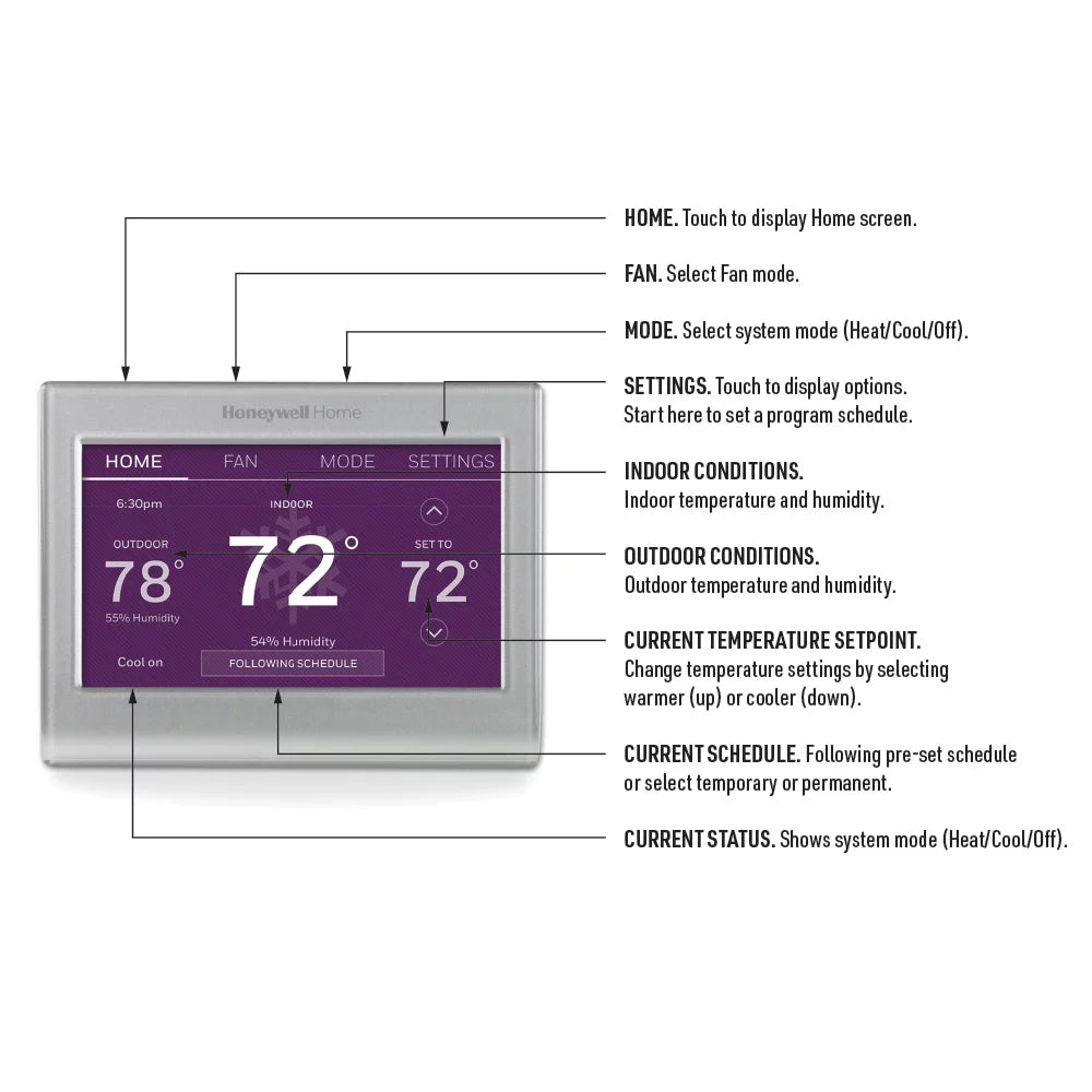 Honeywell Home Smart Color Thermostat W34867