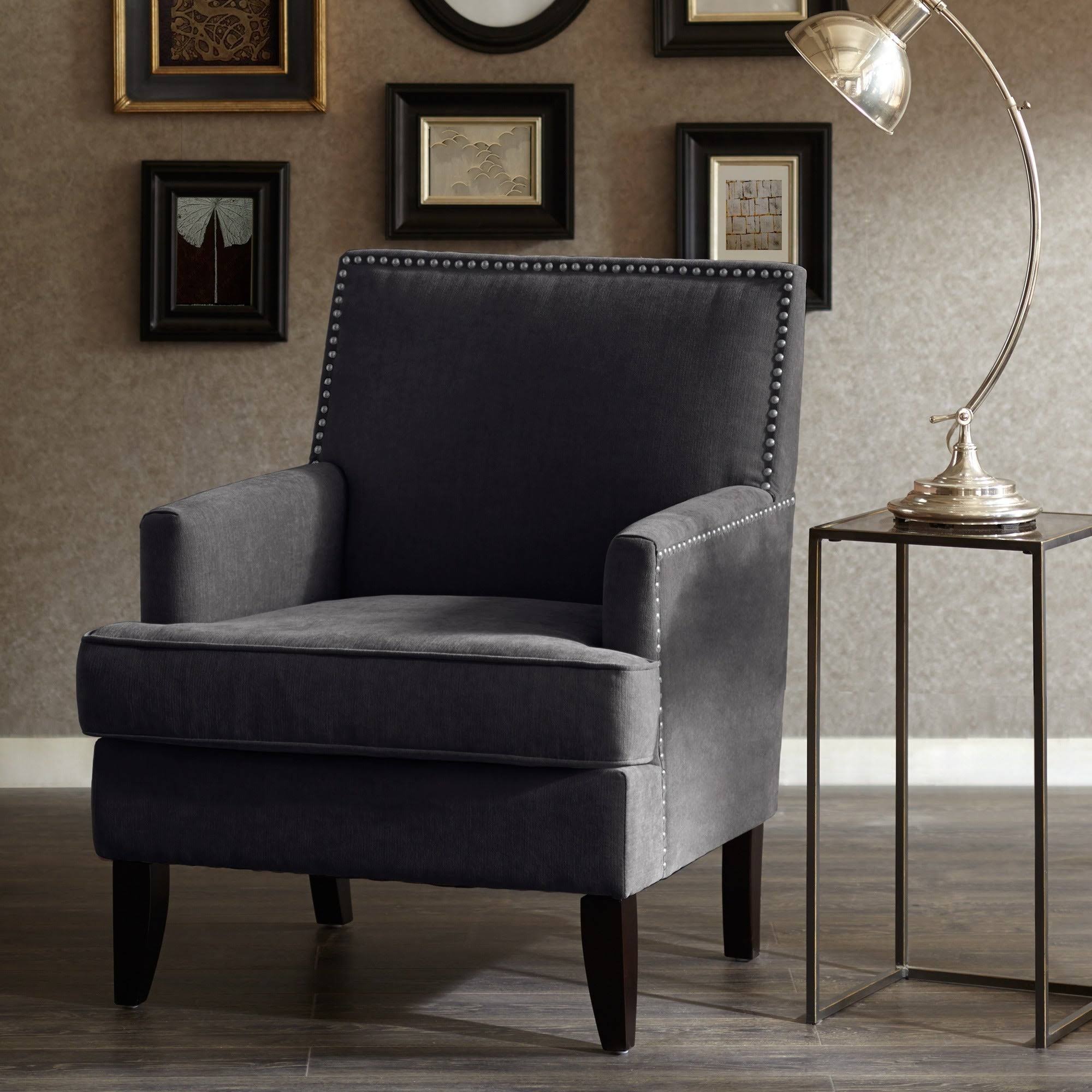 Madison Park Colton Track Arm Club Chair Charcoal K75932