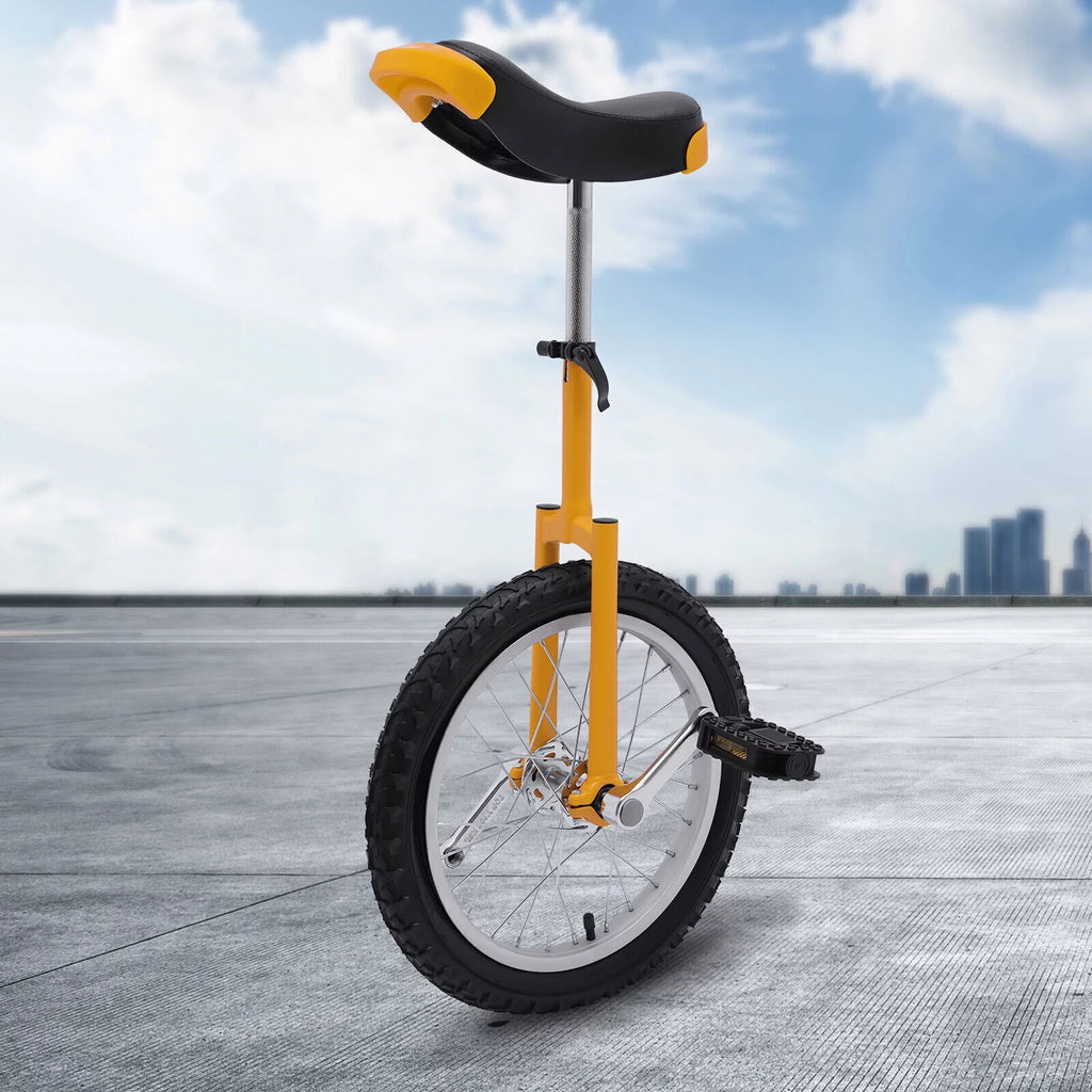 16 Wheel Unicycle with Steel Rim, Adjustable Height for Adults Kids I34001