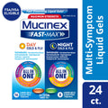 Mucinex All in One Fast Max, Cold and Flu Medicine, Day & Night Combo Pack (16 Day + 8 Night) Liquid Gels