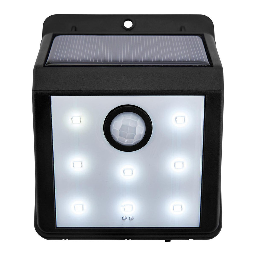 BUNKER HILL SECURITY 115 Lumen Wall-Mount Solar Security Light, Black N553