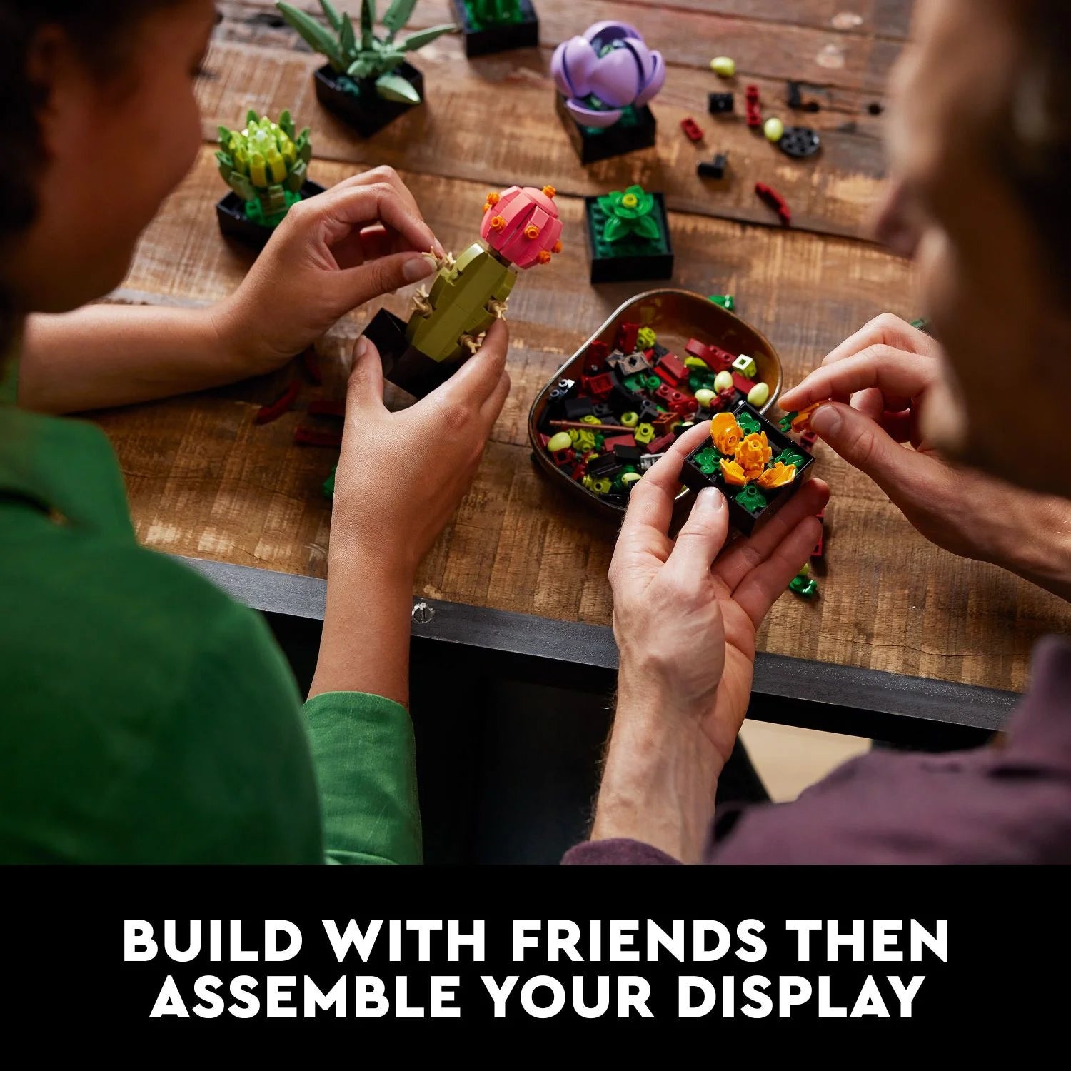 LEGO Icons Succulents Artificial Plant Set for Adults, Home Decor, 10309 D4833