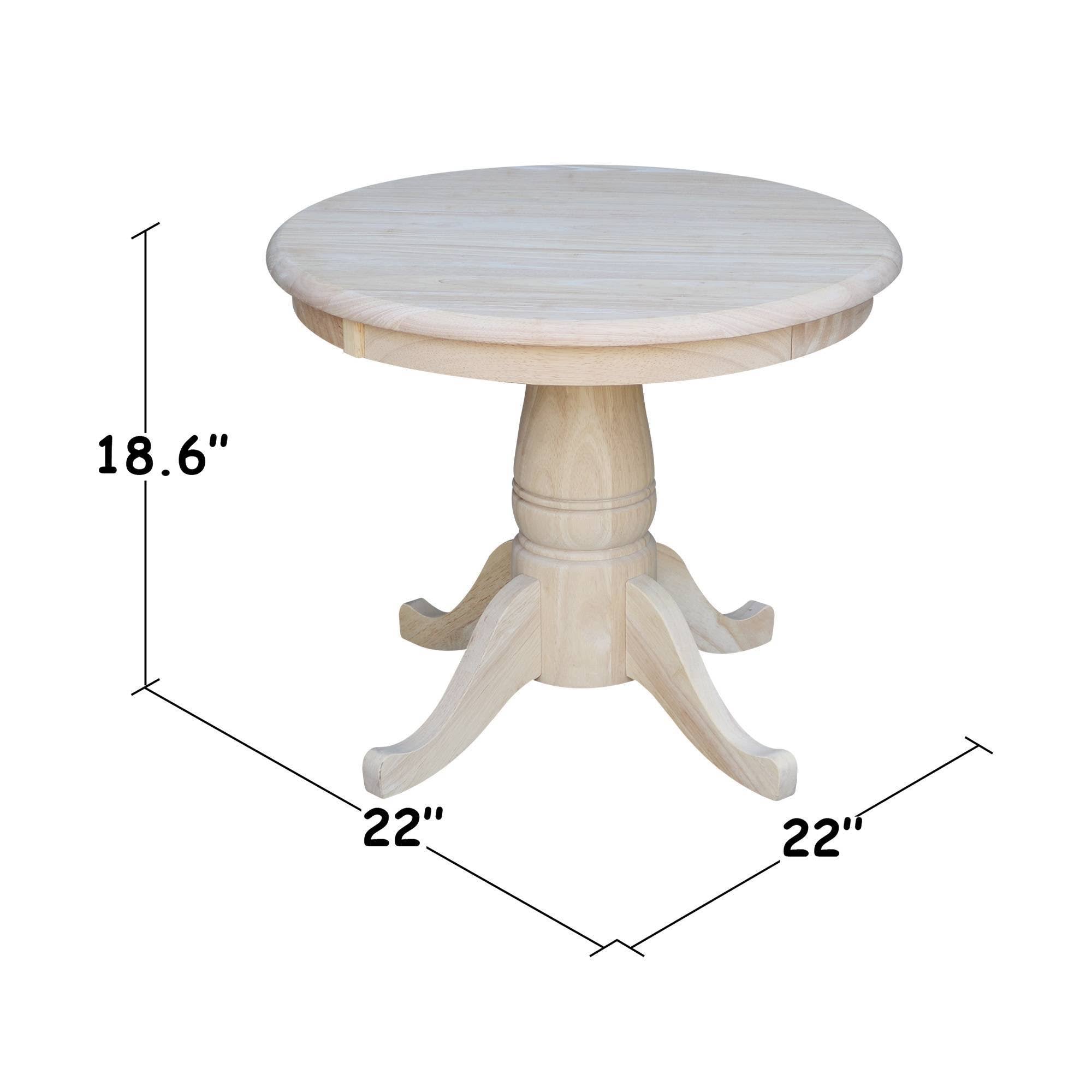 International Concepts Unfinished Round Pedestal Table G716503