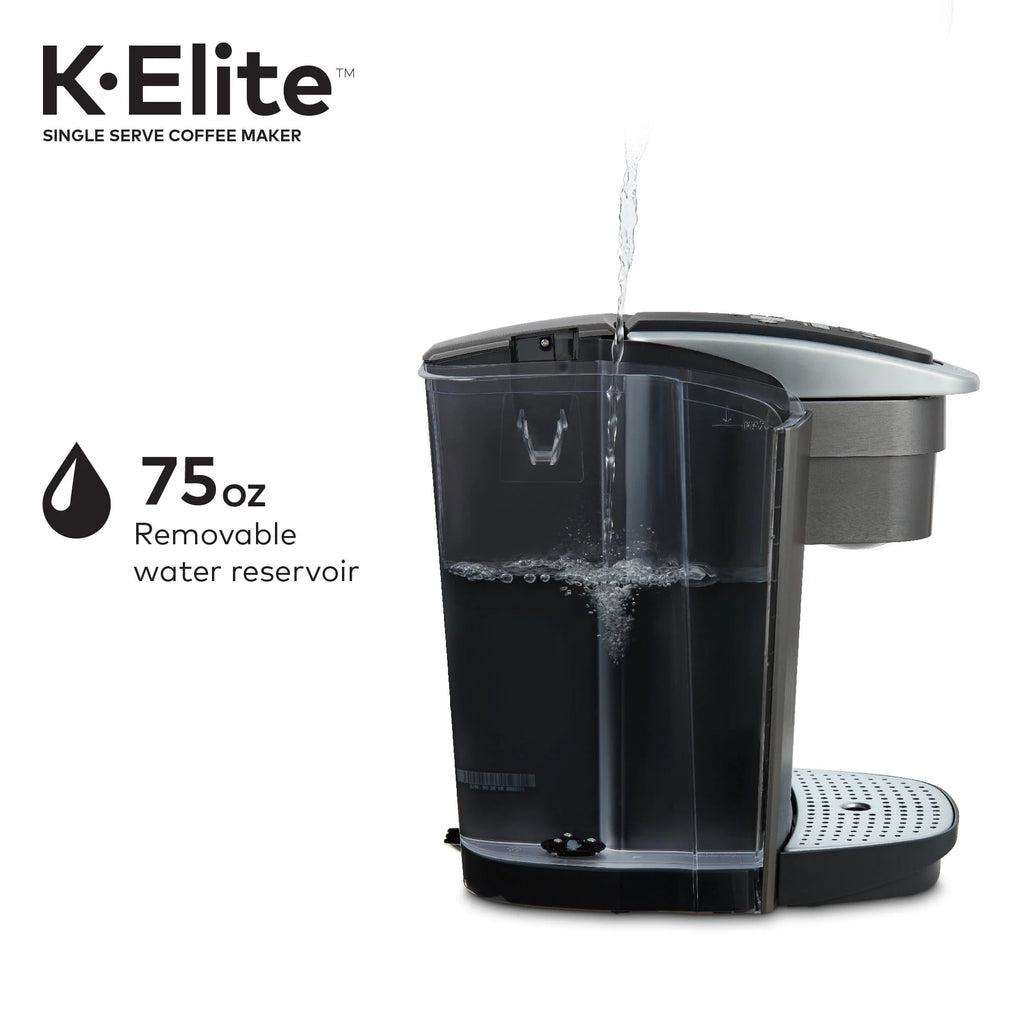 Keurig K-Elite Single-Serve K-Cup Pod Coffee Maker, Brushed Silver E378947