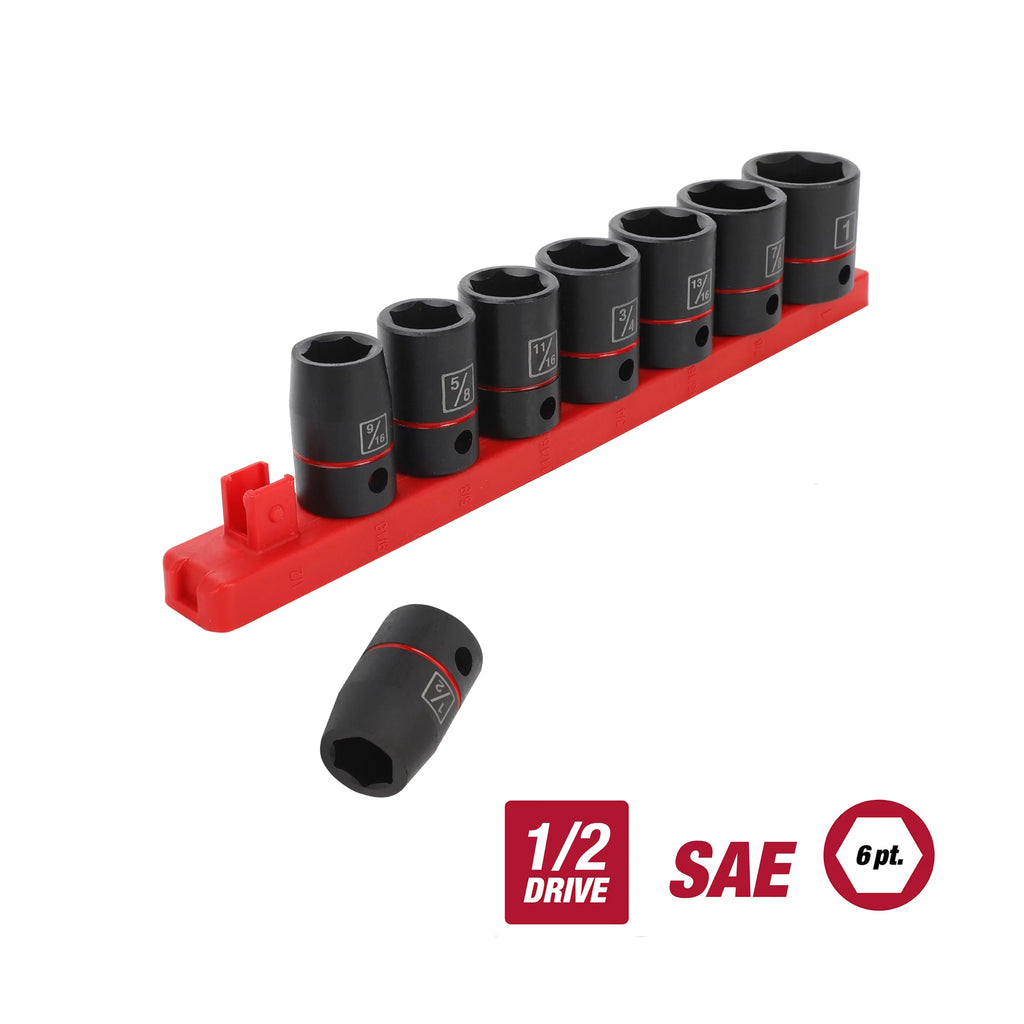 Hyper Tough 9-Piece 1/2 inch Drive Impact Socket Set H6664