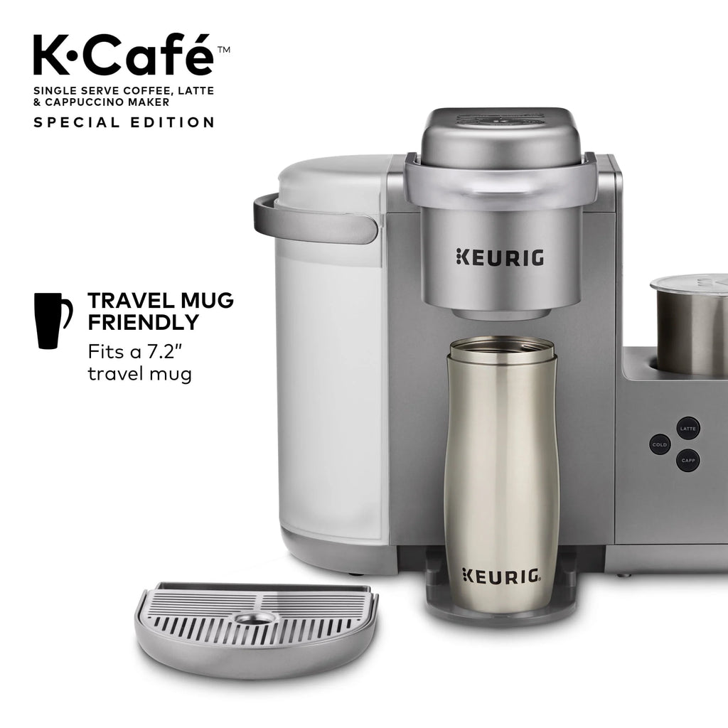 Keurig K-Cafe Special Edition Single Serve K-Cup Pod Coffee, Latte and Cappuccino Maker, Nickel N34174
