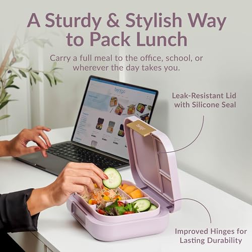 Bentgo Modern Adult & Teen Bento Lunch Box, Leak-Resistant, BPA-Free, Dark Gray G5523