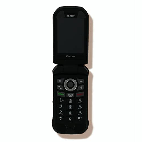 Kyocera Duraxe E4830 Epic AT&T Flip Smart Phone 16GB Rugged Black (Renewed) W136713