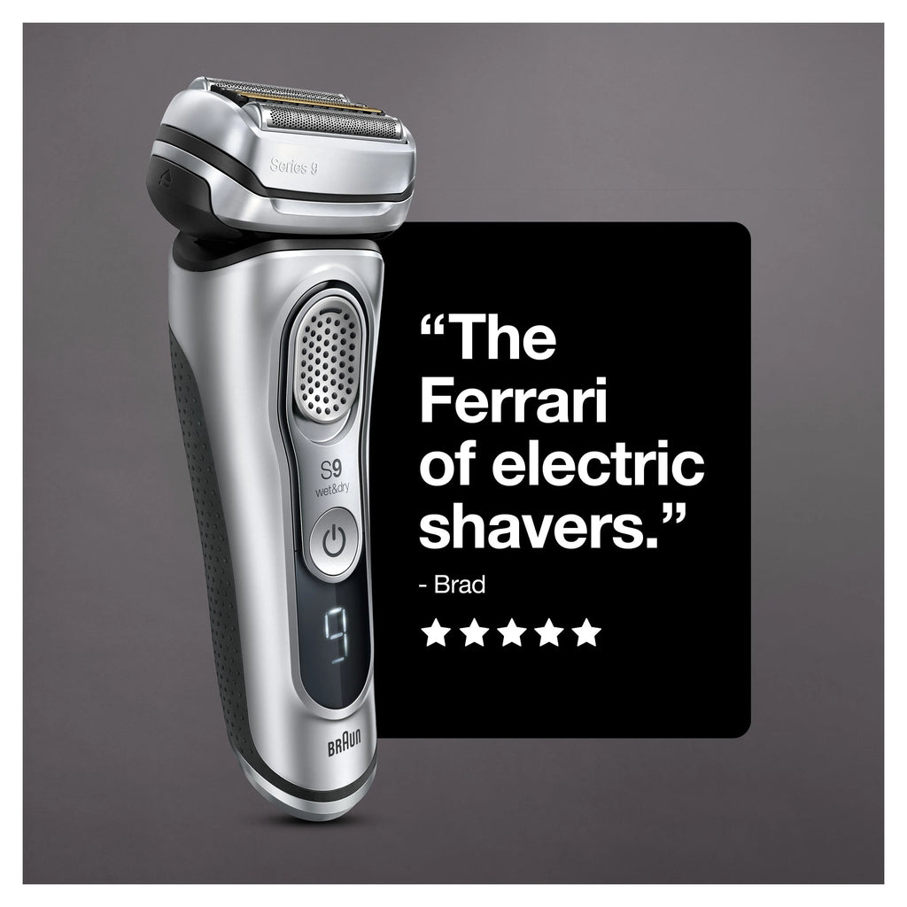 Braun Series 9 9370cc Rechargeable Wet Dry Electric Shaver with Clean Station J16358