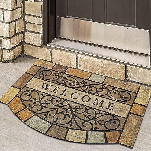 Durable Welcome Door Mats 24x36 Non-Slip Rubber Backing Outdoor Entry Mat C88828
