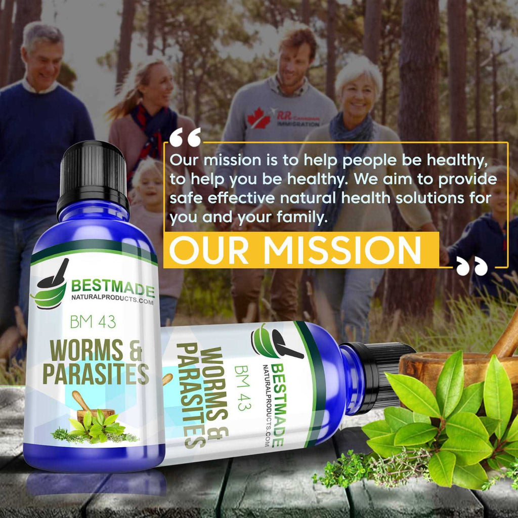 Bestmade Natural Products Worms and Parasites Remedy for Humans Bm43 J537
