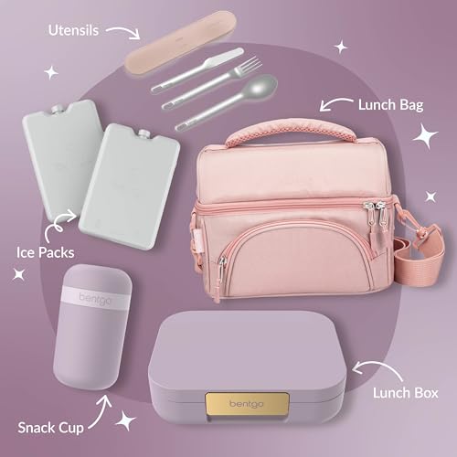 Bentgo Modern Adult & Teen Bento Lunch Box, Leak-Resistant, BPA-Free, Dark Gray G5523