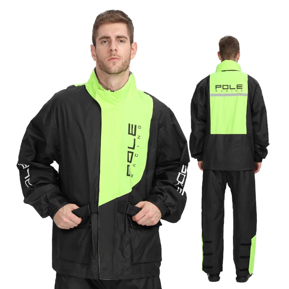 Men's Waterproof Breathable Rain Jacket and Pants Suit T966355