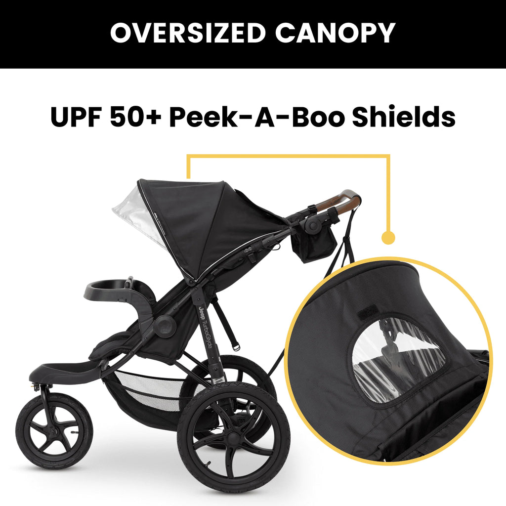 Jeep TurboGlyde Jogging Stroller by Delta Children, Black J18008