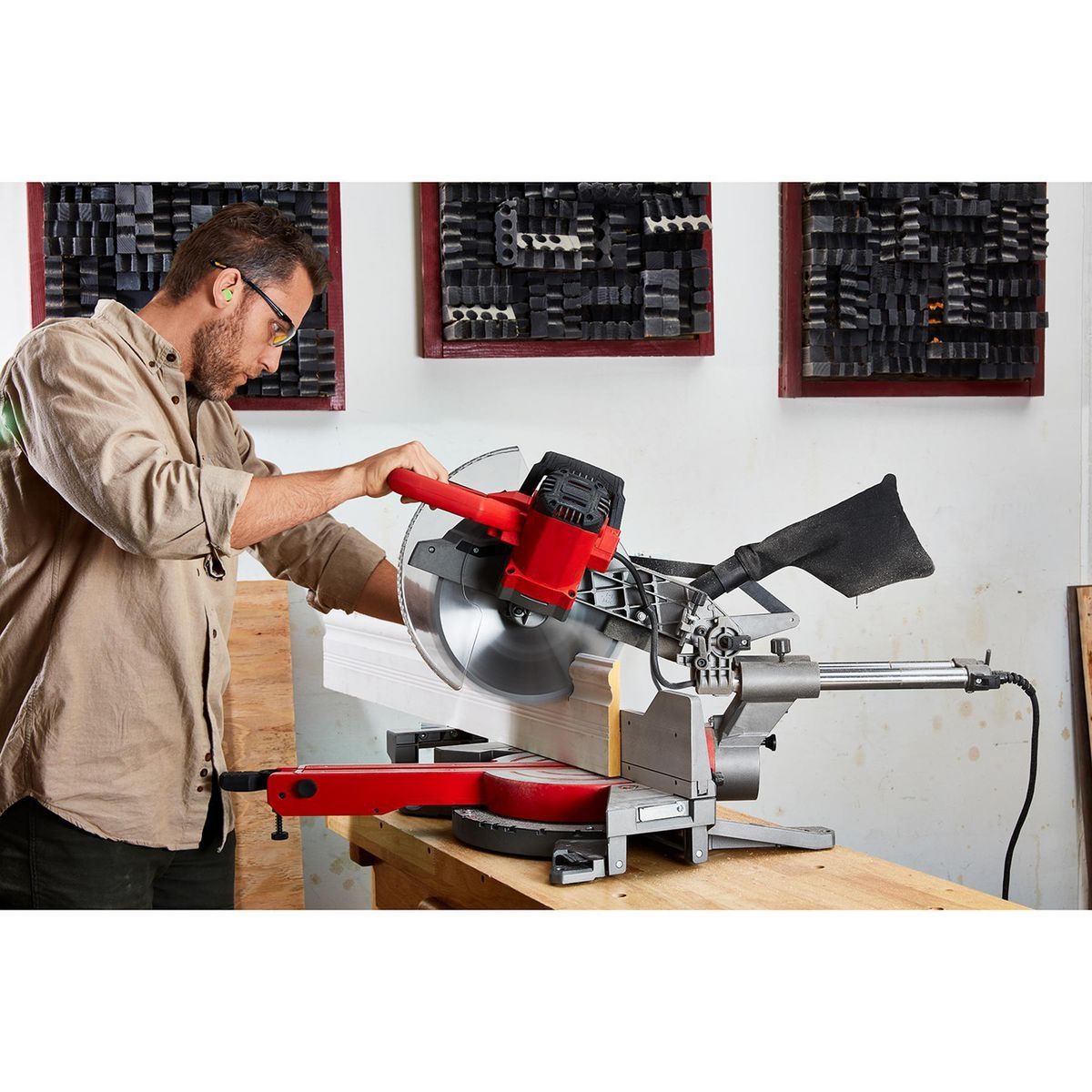 BAUER 10 in. Dual-Bevel Sliding Miter Saw H79528