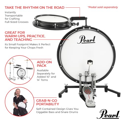 Pearl Compact Traveler Drum Set 18" Bass & 10" Snare with Bag U841